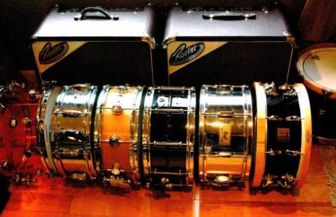 Part of my snare arsenal from a few years ago.